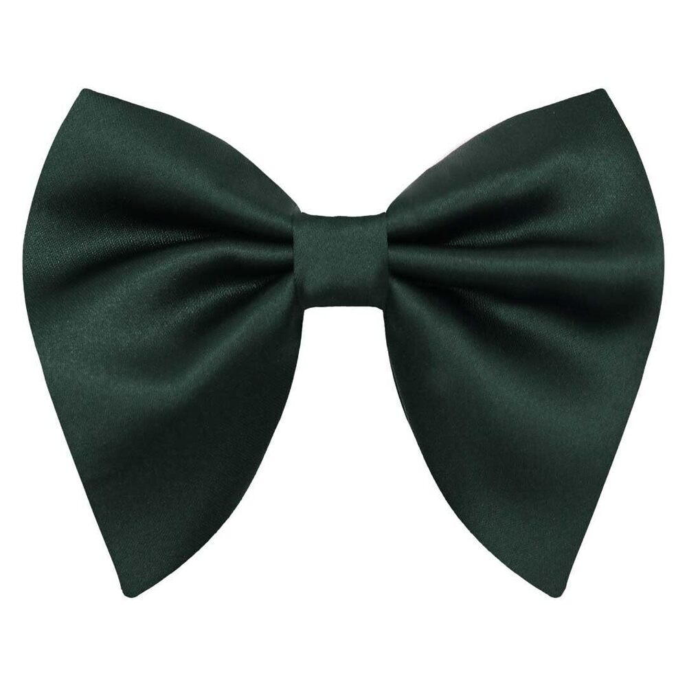 4469 Oversized Bow Ties , Black/Red Big Bow Tie, Solid Color Pretie Bowties